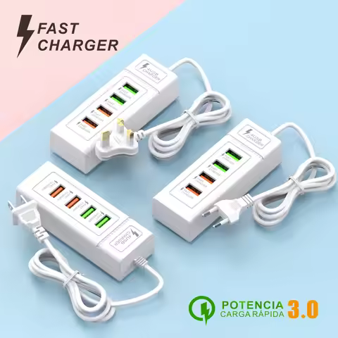 4 Ports USB Fast Charger Station USB HUB3.0 Multi Splitter Adapter For iPhone Xiaomi Samsung Phone U