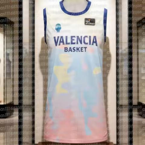 New Valencia Basket Trendy 3D Printed Spain Basketball Jersey Vest Adults & Kids Breathable Quick Dr