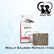 Molly Cat Adult Shrimp &amp; Salmon - Shiny Hair (Cat Food) 1KG REPACK