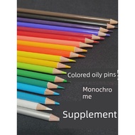 Oily flesh color black white monochrome color pencil color pencil single complementary color supplem