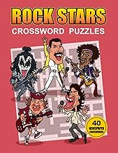 Rock Stars Crossword Puzzles: The Ultimate Rock Fan Puzzle Book with 40 Crossword Challenges (Black