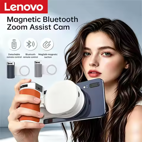 Lenovo Magnetic Shutter Zoom Bluetooth Remote Control Smartphone Photography Handle Live Streaming A