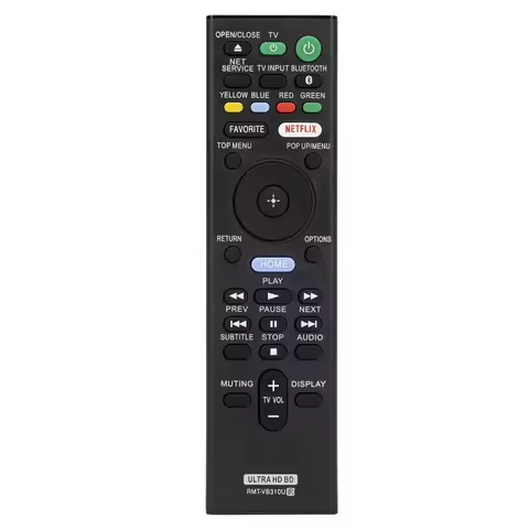RMT-VB310U Replace Control Remote Compatible with Sony Blu-Ray DVD Player UBP-UX80 UBP-X800 UBP-X100