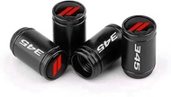 Metal Tire Valve Stem Cap Covers 392 Emblem Air Valve Cap Set Dust Proof Leak-Proof Air Cover Compat
