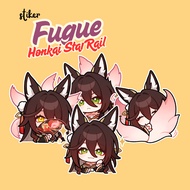 FUGUE HSR STICKERS | HONKAI STAR RAIL FUGUE VINYL GLOSSY WATERPROOF STICKER