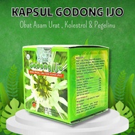 godong ijo kapsul asam urat pegal linu asli original