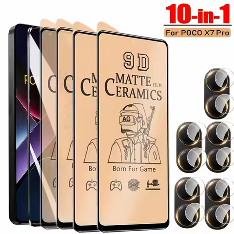 10IN1 Matte Ceramic Soft Film For Xiaomi POCO X7 Pro M7 F6 X6 M6 F5 X5 X3 X4 M3 M4 F3 F4 C65 M5S F7 