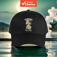 1 adjustable hat featuring Today's Weather Forecast and Mahjong print design - lightweight, comforta