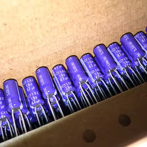 2024 100pcs NEW NIPPON LXZ 16V47UF 5x11.5MM electrolytic capacitor NCC 47UF 16V lxz CHEMI-CON 47uF/1