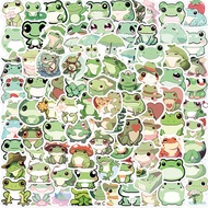 【support】 100pcs Cartoon Cute Frog Graffiti Waterproof Sticker Creative Decorative Decal Refrigerato