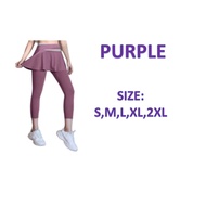 L4U Yoga Pants Skirt Nude High Elastic  Waist Hip Lift Quick-Drying Breathable Sports Leggings Fitne