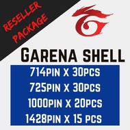 Reseller/Bulk Order Package (CHEAP!) Garena shell 714pin -- 725pin -- 1000pin -- 1428pin