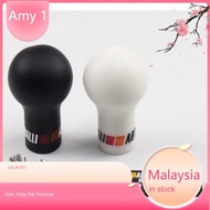 RALLIART 5/6 Speed Auto Gear Shift Knob Black/White Car Manual Transmission (MT)