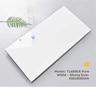 QIUZHISE | Soft Light Skin-Glazed Uniform Solid Tiles 400x800mm
