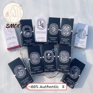 【Vial】100% Authentic Diptyque Perfume Vial Sample with Spary head 2ml(Do Son/Eua Rose/Philoskyos...）