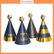 Laminated Party Host Hat with Cotton Balls for Children to Wear Top NM285