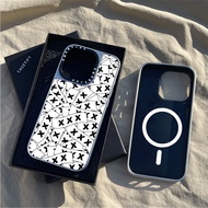 CASETiFY X GOD SELECTION XXX x fragment design Sticker Logo White Black Magnetic suction Sliver Mirror Case Apple IPhone 15 14 13 12 Pro Max Plus Hard Back With Box Carving logo