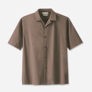 Common Goods Blanc Short Bowling Man Shirt - Mocca