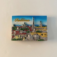 Europe, Estonia, Tallinn, 3 D Stereoscopic，Tourism souvenirs，Resin painting，Decoration home，Refriger