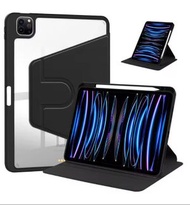 Others - 適用於iPad Pro11 2018-2022 11" 旋轉保護殼 帶筆槽 ipad套 平板套 防撞保護套- 黑色