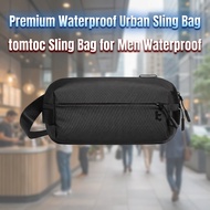 tomtoc Sling Bag Man Waterproof Crossbody Bag fits iPad mini Nintendo Switch Lightweight Travel