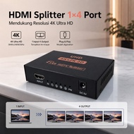 AIXXCO HDMI Splitter Adapter 1x4 Port 4K Resolution - PC-48