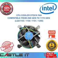 Intel CPU Cooler Stock Fan — Compatible from 2nd Gen to 11th Gen (LGA1155 / 1150 / 1151 / 1200)