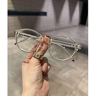Kính Mắt tròn trong suốt gọng nhựa bản chắc chắn