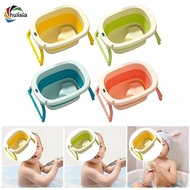 [chulisia] Foldable Baby Bath Tub Thermometer 64x45x33cm with No Slip Feet Baby Bathtub