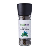 OrgoNutri Whole Sichuan Green Peppercorn with Grinder, 25gm + 50gm Pack