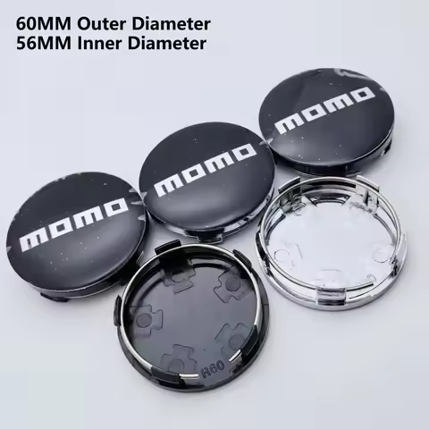 4pcs 60MM O.D/I.D 56MM MOMO Logo Bagde Car Wheel Center Caps MOMO Emblem Wheels Hub Rim Hubcaps Cent