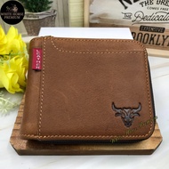 Rush Rider Leather Wallet Men Zip Short Wallet Man Genuine Cowhide Leather Dompet Lelaki Kulit Beg Duit Zip Kulit Lelaki