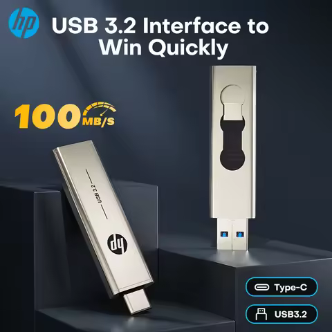 HP 256GB Memories Type-c 2-In-1 USB 3.0 Flash Drive 128GB Metal OTG Pendrive 64GB High Speed Flash D