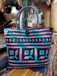 [Trends eMart] FREE TWILLY Finely Handwoven Malaysian Borneo SARAWAK Penan Handmade Tote Bag/ Bakul 