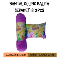 Sunny bunnies patterned toddler bolster pillow