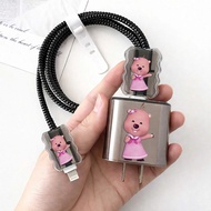 Black Straight Loopy And Friends Charger Case Compatible with Charger iphone, xiaomi, vivo