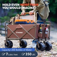 🔥Ready stock🔥300L Wagon Trolley Camping Foldable Shopping Trolley Wagon Troli Camping Wagon Table To