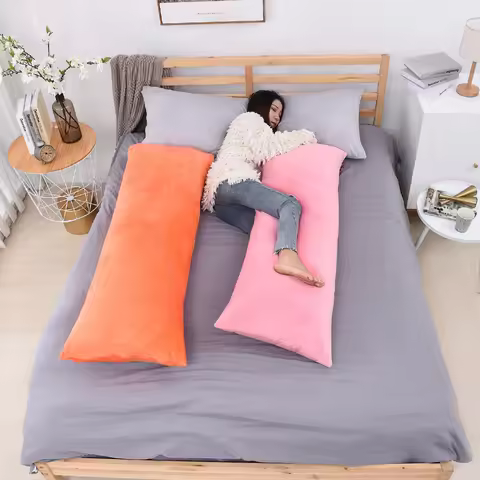 Custom 50X70/ 50X120 /50X137/ 50X152cm Velvet Fabric Long Pillow Case Soft Velour Equal Body Cushion