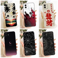 For Samsung Galaxy A04 Case SM-A042F Aesthetic Painted Soft Liquid Silicone Protective Cover For Sam