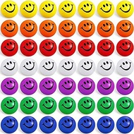 100 Pcs Neon Colored Face Stress Balls Smile Face Foam Balls Foam Small Funny Face Squishy Toys Mini Stress Relief Balls for Little Teens Adults Party Favors Stocking Gift, 10 Colors