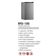 Dekka Single Door Refrigerator | Peti Sejuk 1 Pintu 105L RFD150