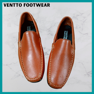 Ventto Footwear Driving Shoes For Men & Marikina Made Leather Driving Shoes Men Brown Shoes & Hand-M