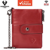 HUMERPAUL Wallet For Women Rfid Coin Purse Genuine Leather High Quality Fashion Designer Wallet Mult