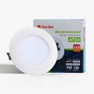 Đèn Downlight Rạng Đông AT04 chip LED SS vỏ nhôm phủ nano nguồn rời lắp âm trần thạch cao