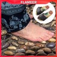 [Flameer] 1 Pair Foot Massage Shoes Cobblestone Accupressure Foot Acupoint Flat Slippers for Men Wom