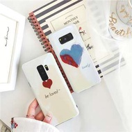 愛心紅心簡約藍光SAMSUNG三星s8s9s8+s9+7edge note8手機電話殼