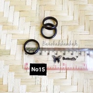 Plain black ring size 15 original kaokah kokka