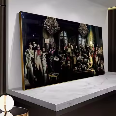 5th Dimension City Canvas Painting Posters Modern Artwork Night City Home Decor Mural Wall Hanging P