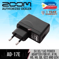 Zoom AD17E Power Supply Adapter for F1, H1, H1n, H2n, H5, H6, R8, Q2HD, Q4,