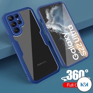 KK S22Ultra Case 360 Front+Back Full Protection Case For Samsung Galaxy S 22 21 S22 S21 FE Ultra Plu